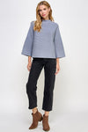 Ribbed Mock Neck Sweater