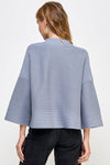 Ribbed Mock Neck Sweater