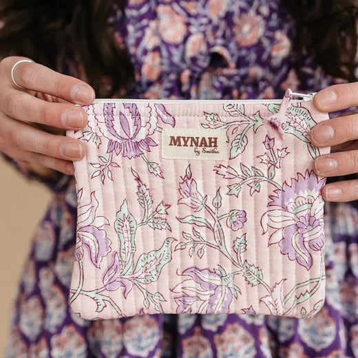 Mynah Quilted Coin/Accessory Pouch