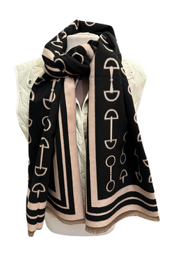 Equestrian Horse Bit Scarf