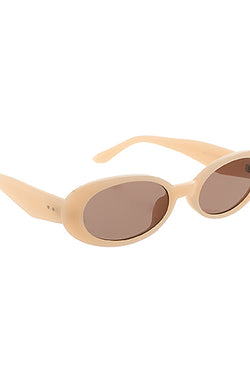 Acrylic Frame Oval Sunglasses