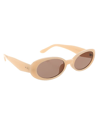Acrylic Frame Oval Sunglasses