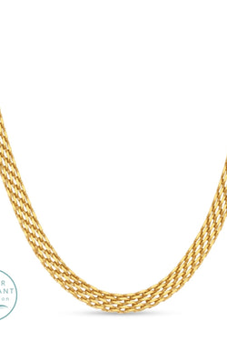 Wide Flat Collar Necklace