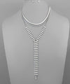 3 Layer Long Geometric Chain Necklace