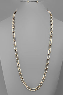 Twisted Chain Long Necklace