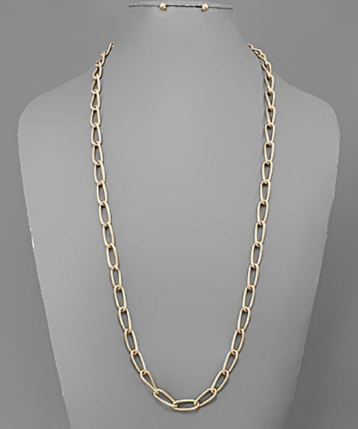 Twisted Chain Long Necklace