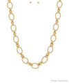 Chunky Oval Chain Linked Necklace