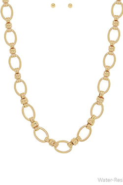 Chunky Oval Chain Linked Necklace