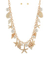 Shell & Sea Life Multi Charm Necklace