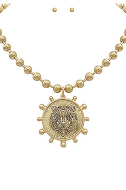 Tiger Coin Necklace