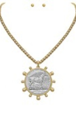 Horse Coin Necklace