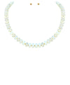Rondelle Stone Necklace Set