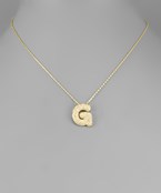 CZ Initial Necklace