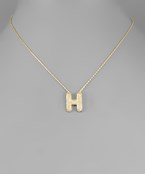 CZ Initial Necklace