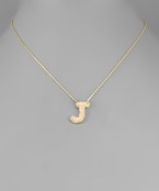 CZ Initial Necklace