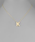 CZ Initial Necklace