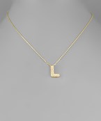 CZ Initial Necklace