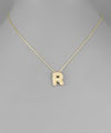 CZ Initial Necklace