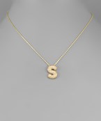 CZ Initial Necklace