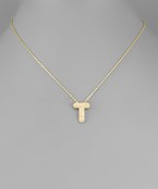 CZ Initial Necklace