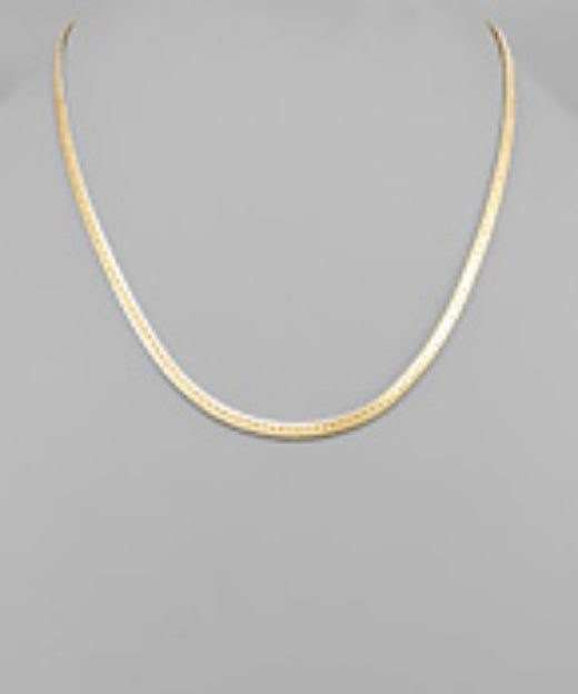 Brass Snake Chain Necklace