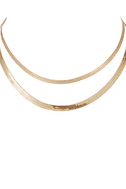 Glitter Snake Chain Layered Necklace