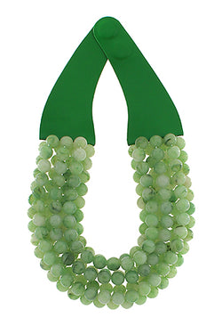 Agate Ball Bead Necklace