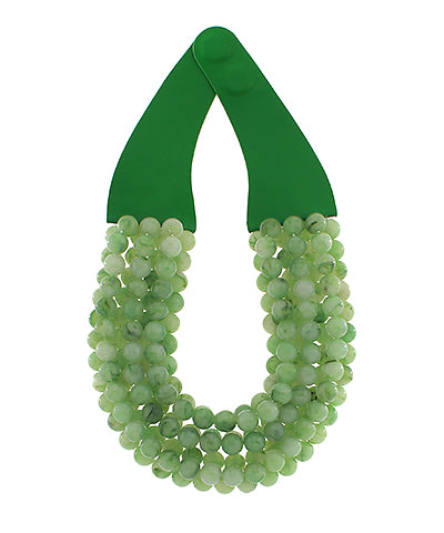 Agate Ball Bead Necklace