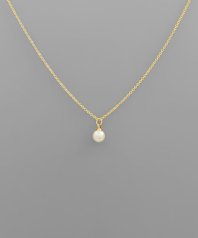 Simple Pearl Ball Necklace