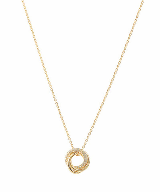 Interlocking Circles Pendant Necklace