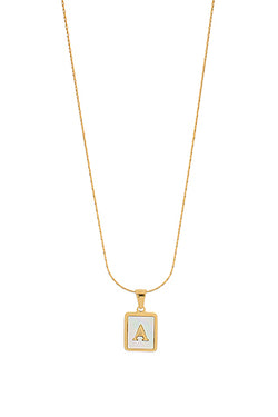 MOP Initial Necklace