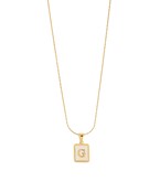 MOP Initial Necklace