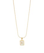 MOP Initial Necklace