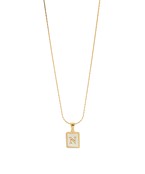 MOP Initial Necklace