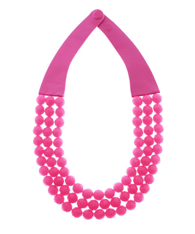 3 Row Faceted Bead Necklace