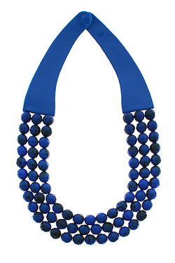 3 Row Faceted Bead Necklace