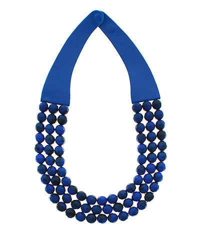 3 Row Faceted Bead Necklace