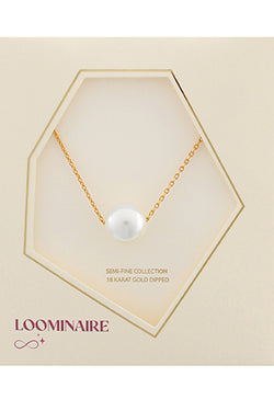 Pearl Gold Dipped Pendant Necklace
