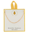 Necklace - 16” GF Bar & Ball Station Chain