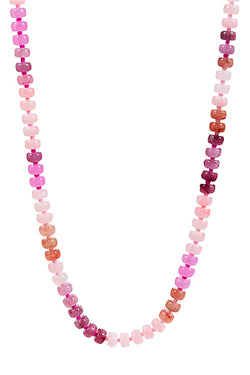 Flat Round Bead Ombre Necklace