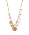 Guadalupe & Sea Life Charm Necklace