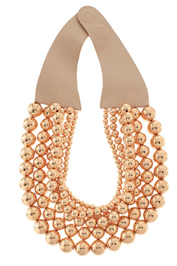 Multi Ball Beads Magnetic Clasp Necklace