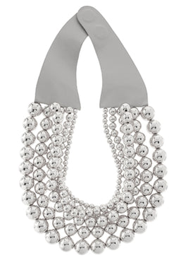 Multi Ball Beads Magnetic Clasp Necklace