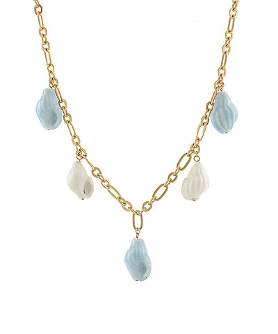 Shell Ceramic Charm Necklace