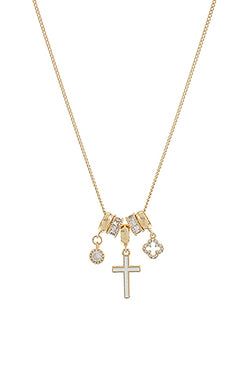 Cross and Multi Charm Necklace