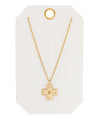 Textured Cross Necklace
