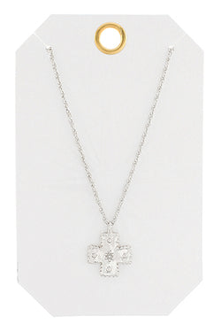 Textured Cross Necklace