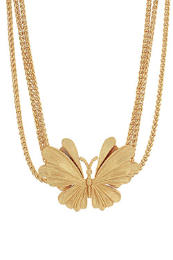 3 Layered Butterfly Necklace