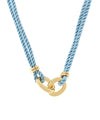 Double O Linked Silk Rope Necklace
