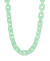 Resin Oval Linked Chain Necklace
